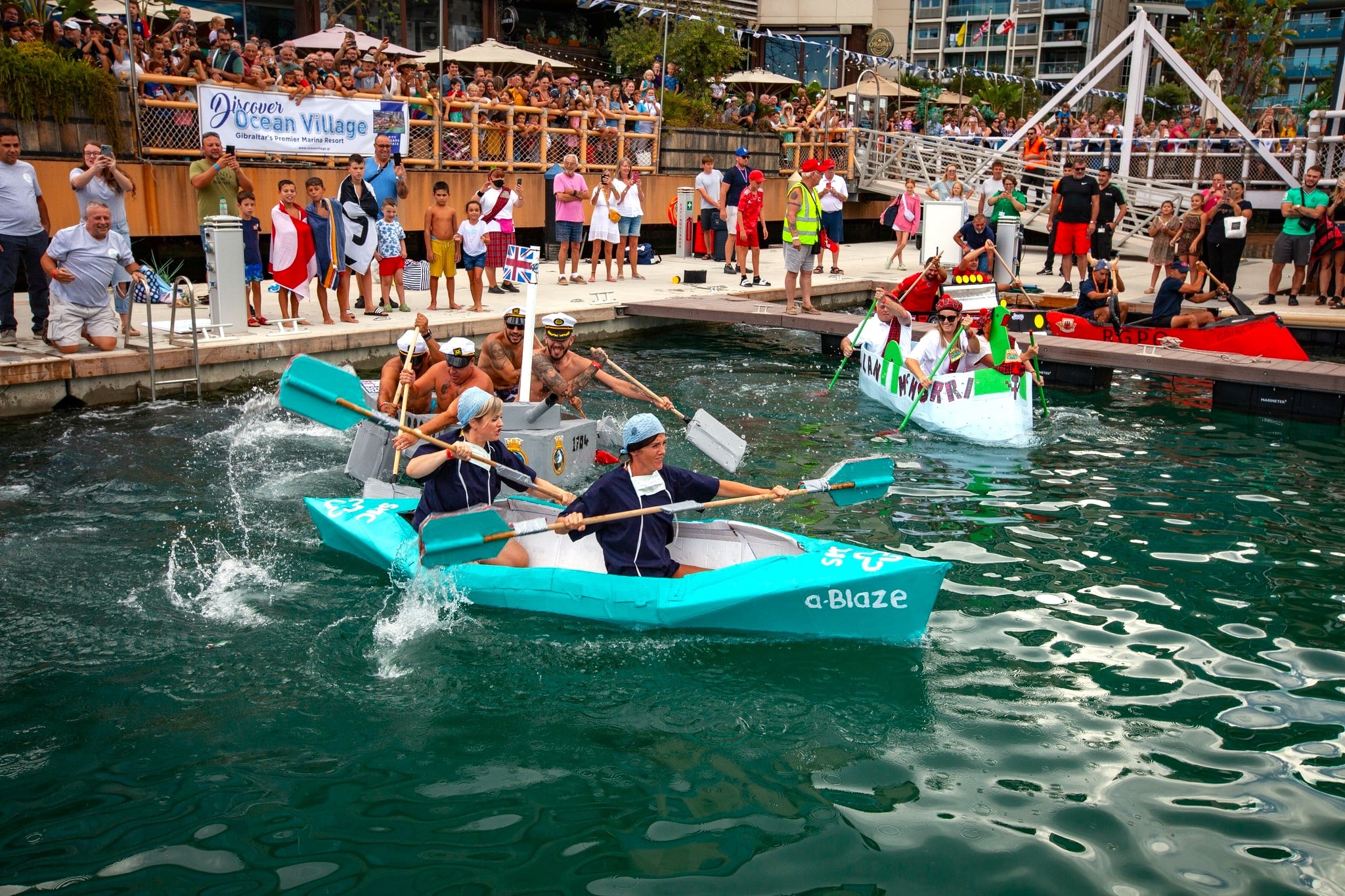 Cardboard Boat Race Returns With A Big Splash To Ocean Village Marina ...